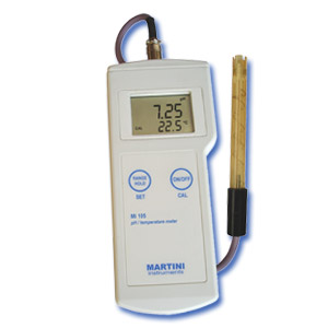 MÃ¡y Ä‘o pH-Nhiá»‡t Ä‘á»™ cáº§m tay Ä‘iá»‡n tá»­ hiá»‡n sá»‘ model Mi105
